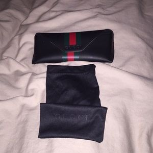 Gucci sunglasses case with dust bag